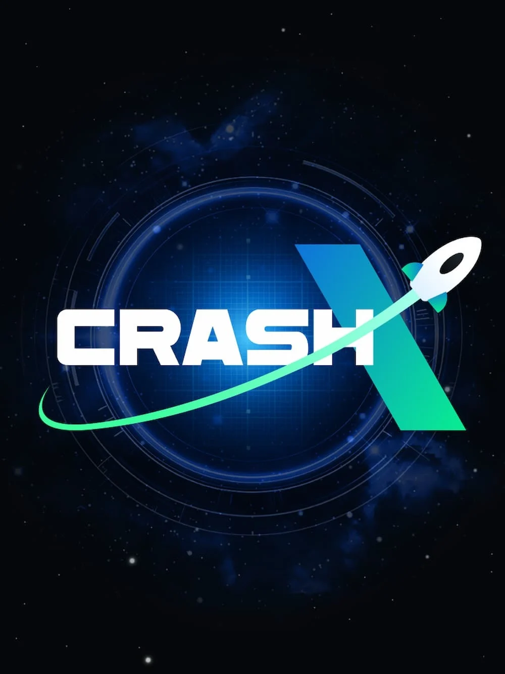 Juego crash de alta tensión con estética intensa y botón de salida estratégica.