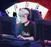 Tarjeta temática de esports con composición competitiva y moderna